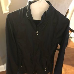 Women’s Lands End XS black raincoat.